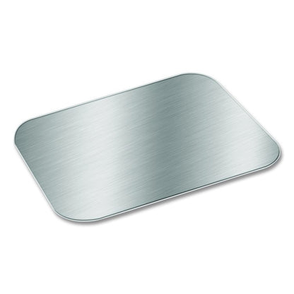 Foil Laminated Board Lid for Take Out Containers, 6.25 x 8.37, White/Silver, Paper, 500/Carton