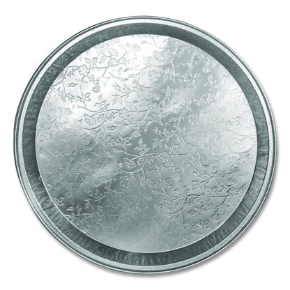 Aluminum Embossed Tray, 12" Diameter, 25/Carton