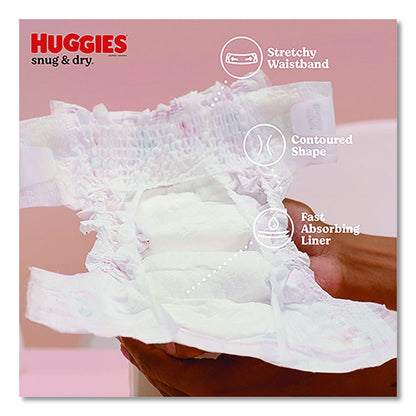 Snug and Dry Diapers, Size 5, 27 plus lbs, 136/Carton