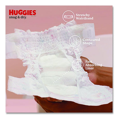 Snug and Dry Diapers, Size 2, 12 lbs to 18 lbs, 116/Carton