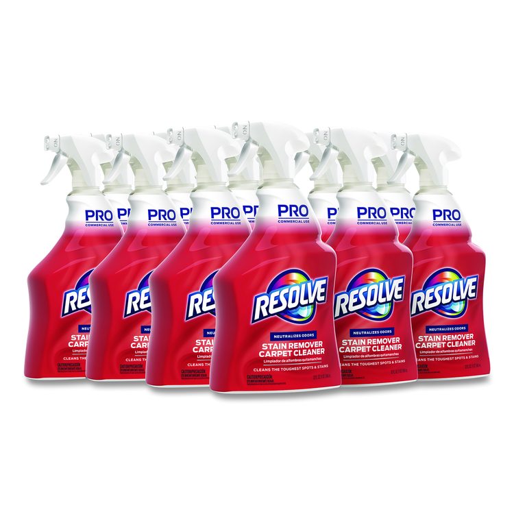 Carpet Cleaner, Unscented, 32 oz Spray Bottle, 12/Carton