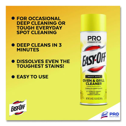 Oven and Grill Cleaner, 24 oz Aerosol Spray
