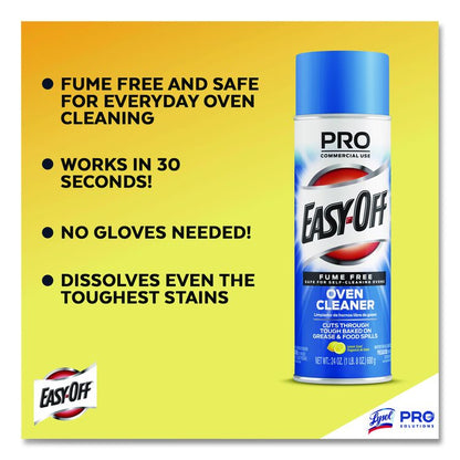 Fume-Free Max Oven Cleaner, Foam, 24 oz Aerosol Spray