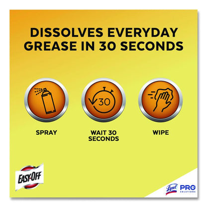 Fume Free Max Oven Cleaner, Foam, Lemon, 24 oz Aerosol Spray, 6/Carton