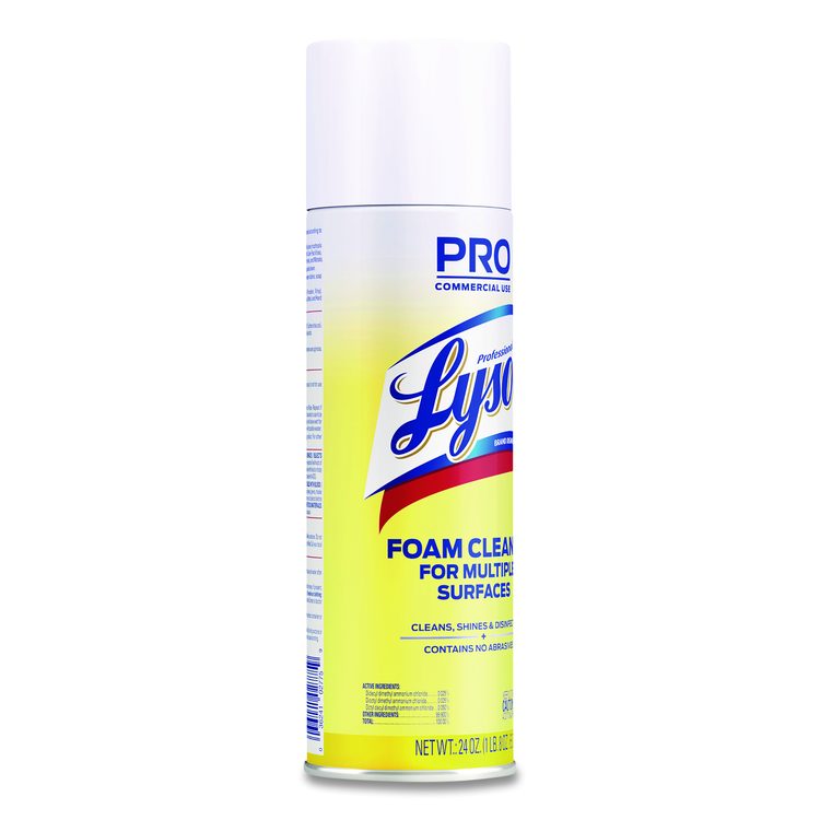Disinfectant Foam Cleaner, Fresh Scent, 24 oz Aerosol Spray, 12/Carton