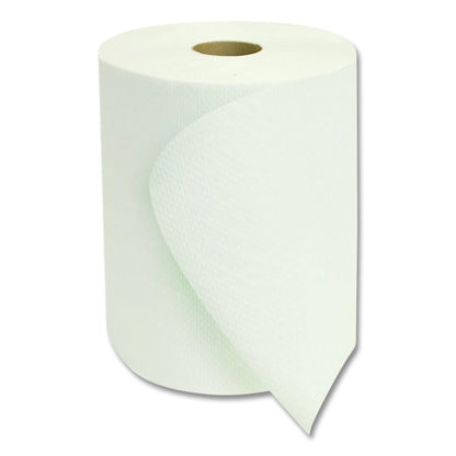 Boardwalk Green Universal Roll Towels, 1-Ply, 8" x 800 ft, Natural White, 6 Rolls/Carton