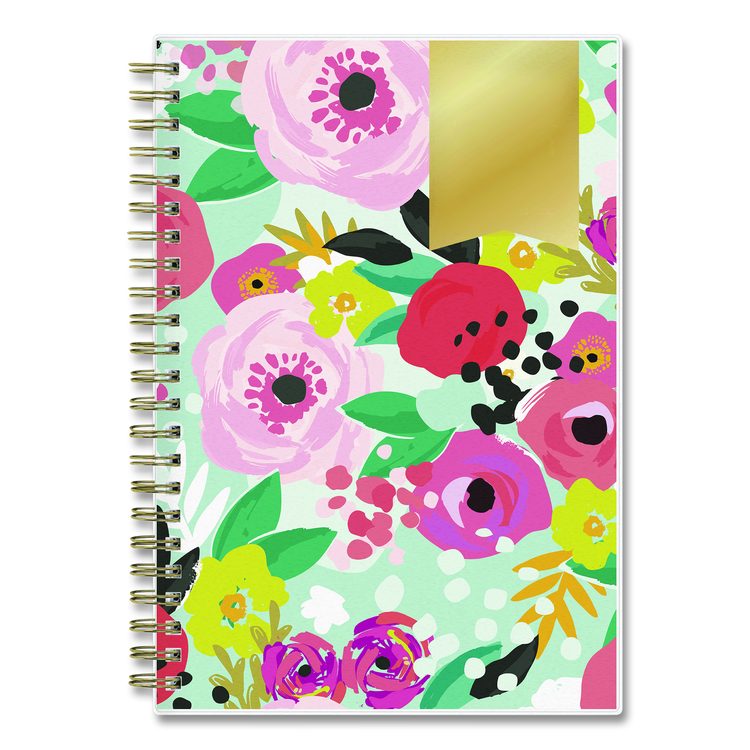 Day Designer "Secret Garden Mint" Academic Year Weekly/Monthly Notes Planner, 8 x 5, 12-Month (July to June): 2025-2026