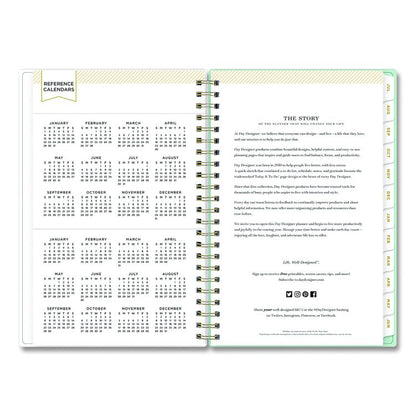 Day Designer "Secret Garden Mint" Academic Year Weekly/Monthly Notes Planner, 8 x 5, 12-Month (July to June): 2025-2026