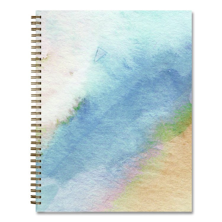 One Tree Planted Andreo Weekly/Monthly Planner, Abstract Artwork, 11" x 8.5", Blue/Sand/Green Cover, 12-Month (Jan-Dec): 2026