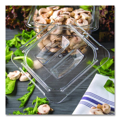 StorPlus Polycarbonate Handled Universal Lid, 6.31 x 6.88 x 0.88, Clear, Plastic