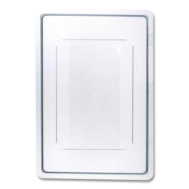 StorPlus Polycarbonate Food Storage Container Lid, 18 x 26 x 1.28, Clear, Plastic