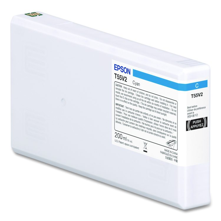 T55V200 (T55V) UltraChrome PRO10 Ink, 200 mL, Cyan