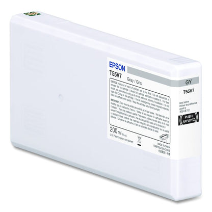 T55V700 (T55V) UltraChrome PRO10 Ink, 200 mL, Gray