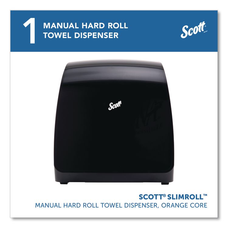 Slimroll Manual Towel Dispenser, 12.65 x 13.02 x 7.18, Black