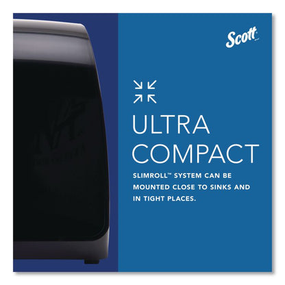 Slimroll Manual Towel Dispenser, 12.65 x 13.02 x 7.18, Black