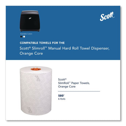 Slimroll Manual Towel Dispenser, 12.65 x 13.02 x 7.18, Black