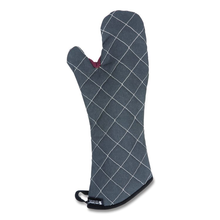 Bestguard Oven Mitt, 17", WebGuard Plus Fabric, Black, Pair