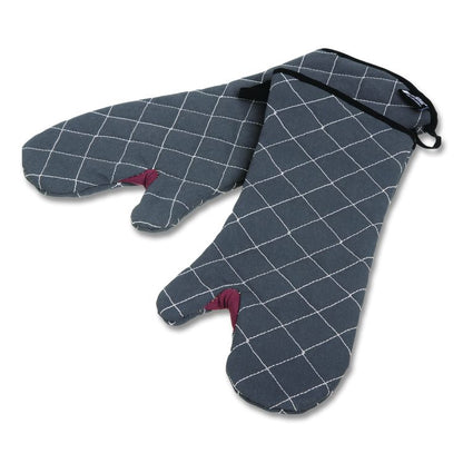 Bestguard Oven Mitt, 17", WebGuard Plus Fabric, Black, Pair