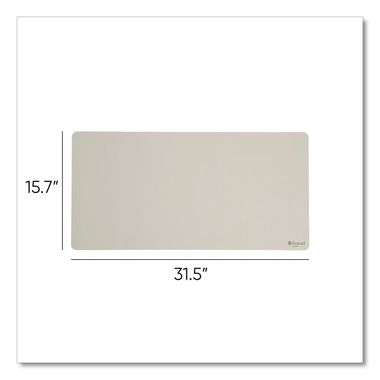 Vegan Leather Desk Pads, 31.5" x 15.7", Sandstone
