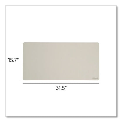 Vegan Leather Desk Pads, 31.5" x 15.7", Sandstone