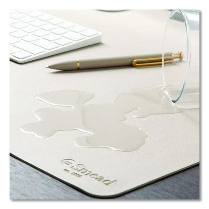 Vegan Leather Desk Pads, 31.5" x 15.7", Sandstone