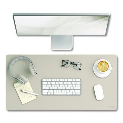 Vegan Leather Desk Pads, 31.5" x 15.7", Sandstone