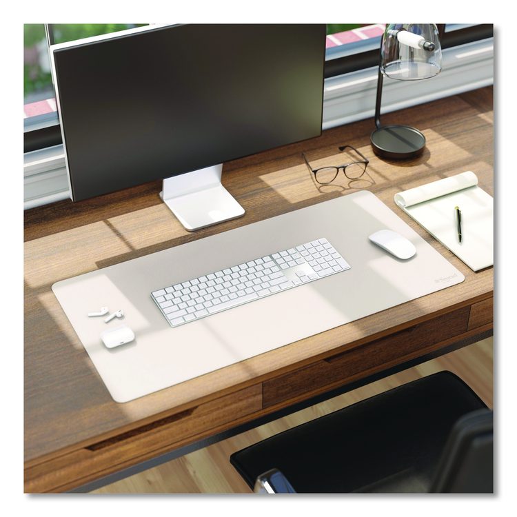 Vegan Leather Desk Pads, 31.5" x 15.7", Sandstone