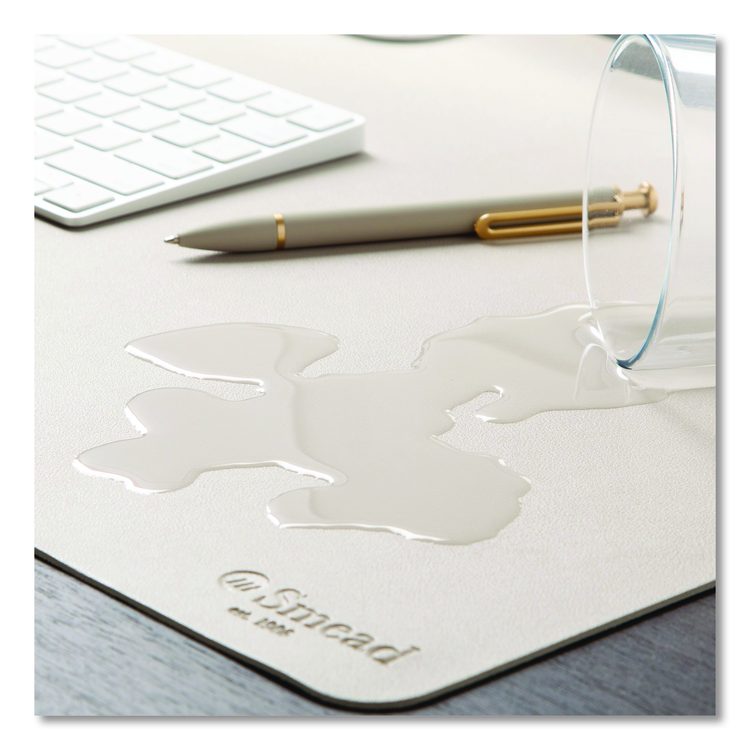 Vegan Leather Desk Pads, 23.6" x 13.7", Sandstone