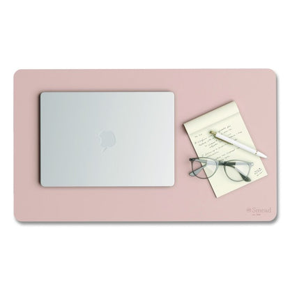 Vegan Leather Desk Pads, 23.6" x 13.7", Light Pink