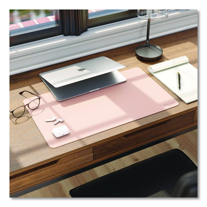 Vegan Leather Desk Pads, 23.6" x 13.7", Light Pink