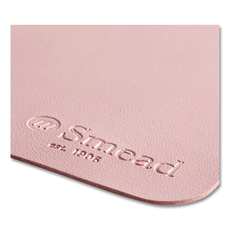 Vegan Leather Desk Pads, 23.6" x 13.7", Light Pink