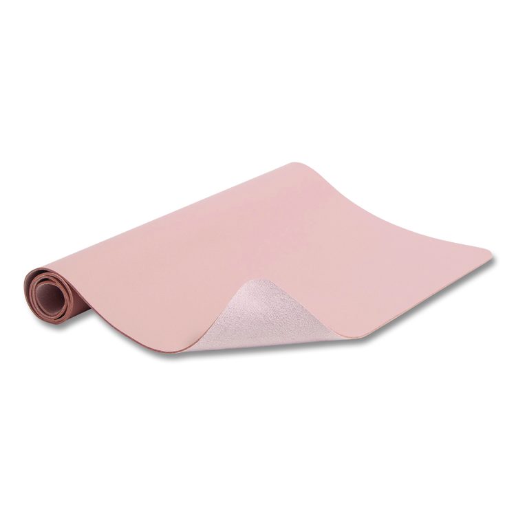 Vegan Leather Desk Pads, 23.6" x 13.7", Light Pink