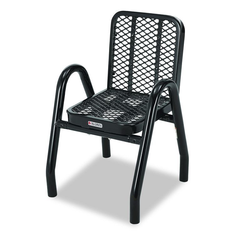 Outdoor Dining Set, Round, 36" dia x 29"h, Black Top, Black Base/Legs