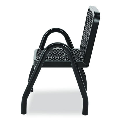 Outdoor Dining Set, Round, 36" dia x 29"h, Black Top, Black Base/Legs