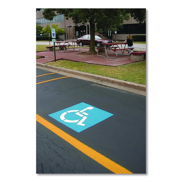 Professional Striping Machine, Accommodates Up to 13 Standard Inverted Striping Paint Spray Cans, Yellow