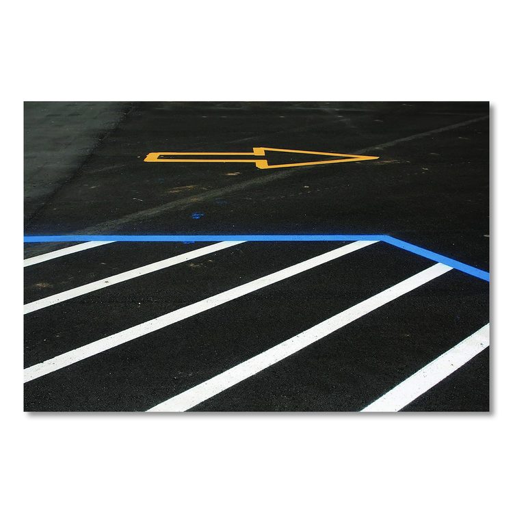 Professional Striping Machine, Accommodates Up to 13 Standard Inverted Striping Paint Spray Cans, Yellow