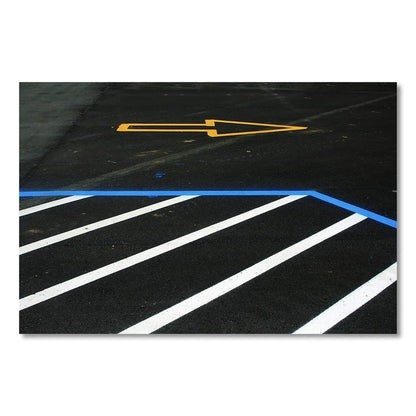 Professional Striping Machine, Accommodates Up to 13 Standard Inverted Striping Paint Spray Cans, Yellow