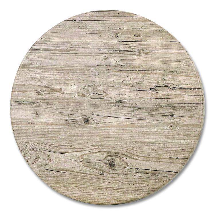 Topalit Tables, Round, 24" dia x 42"h, Washington Pine Top, Black Aluminum Base/Legs