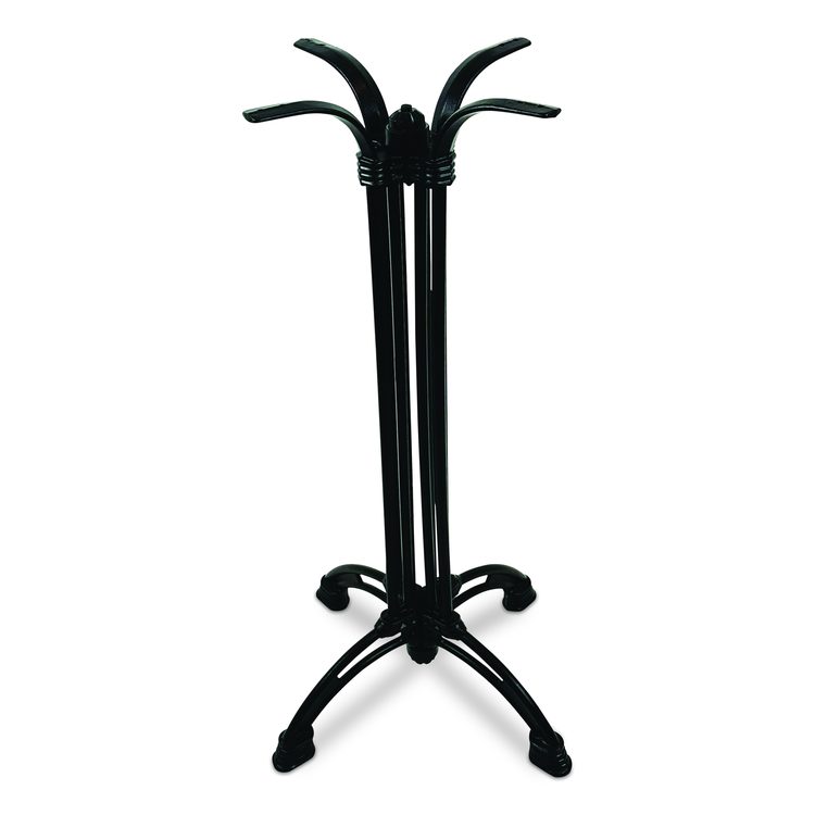 Topalit Tables, Square, 32 x 32 x 42, Washington Pine Top, Black Aluminum Base/Legs