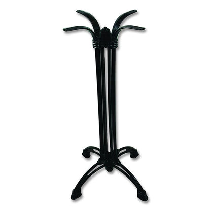 Topalit Tables, Round, 24" dia x 44"h, Washington Pine Top, Black Iron Base/Legs