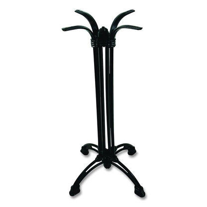 Topalit Tables, Square, 32 x 32 x 44, Washington Pine Top, Black Iron Base/Legs