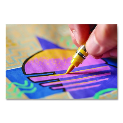 Creative Markers, Fine Brush Tip, Assorted Colors, 5/Pack