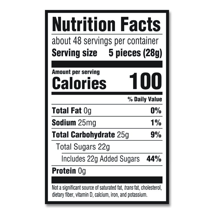 Fruit Flavored Candy, Grab-and-Go, 240 Pieces/Box