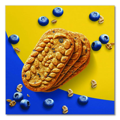 belVita Breakfast Biscuits, 1.76 oz Pack, Blueberry, 8 Packs/Box, 8 Boxes/Carton