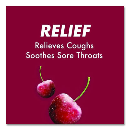 Triple Action Cough Drops, Cherry, 30/Bag, 12 Bags/Box