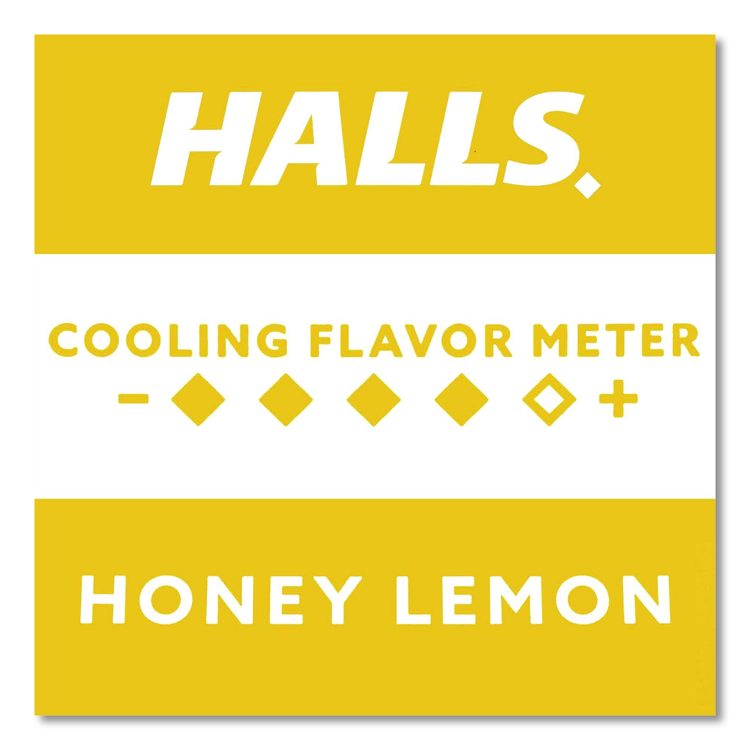 Triple Action Cough Drops, Honey-Lemon, 30/Bag, 12 Bags/Box