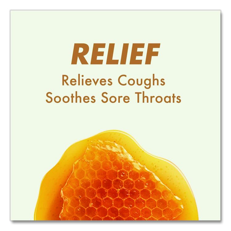 Triple Action Cough Drops, Honey-Lemon, 30/Bag, 12 Bags/Box