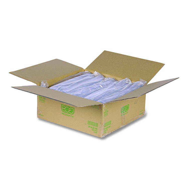 GreenStripe Cold Cup Dome Lids, No Hole, Fits 9 oz to 24 oz Cold Cups, Plastic, Clear, 100/Pack, 10 Packs/Carton