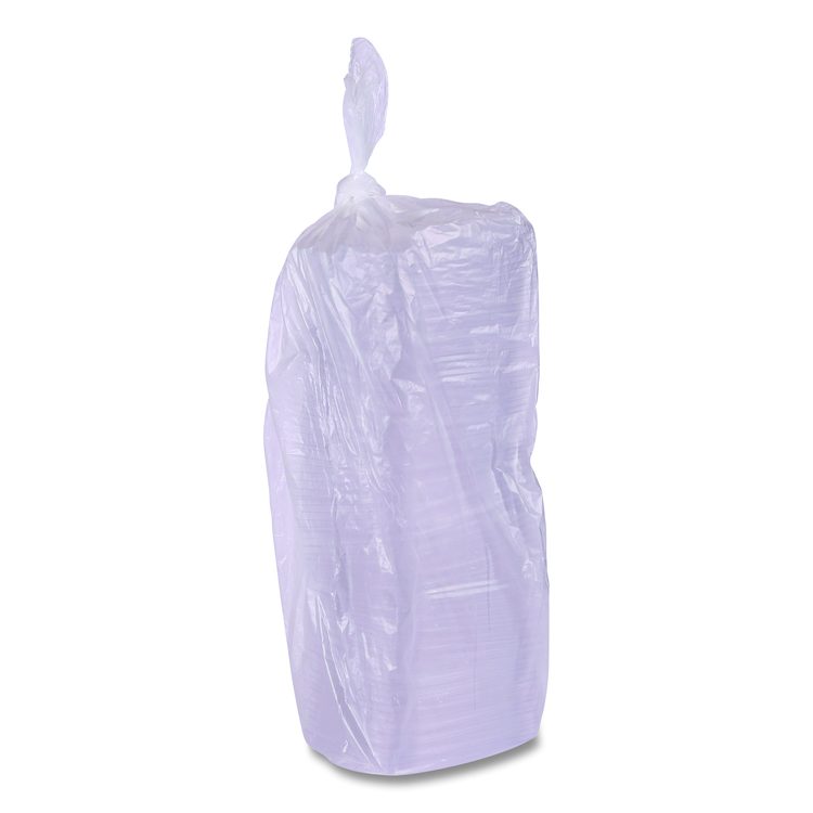 Renewable and Compostable Rectangular Deli Containers with Lid, 8 oz, 3 x 4.83 x 1.5, Clear, Plastic, 50/Pack, 4 Packs/Carton