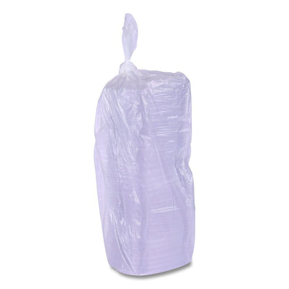 Renewable and Compostable Rectangular Deli Containers with Lid, 8 oz, 3 x 4.83 x 1.5, Clear, Plastic, 50/Pack, 4 Packs/Carton